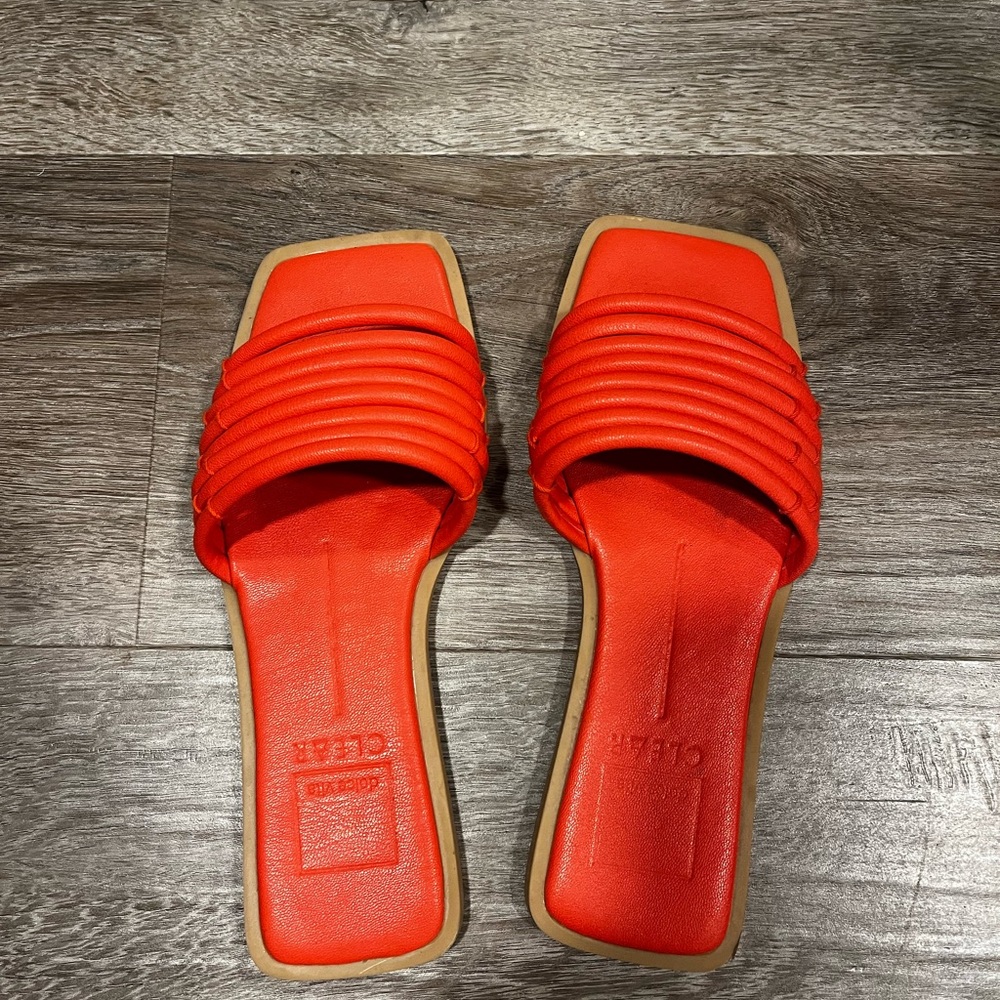 Orange Women's Slide Sandals